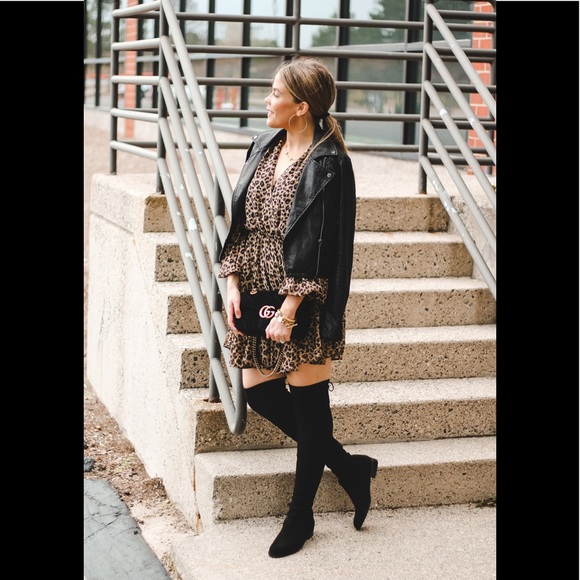 Stuart Weitzman Black Suede Lowland Over the Knee Boots - Picture 3 of 12